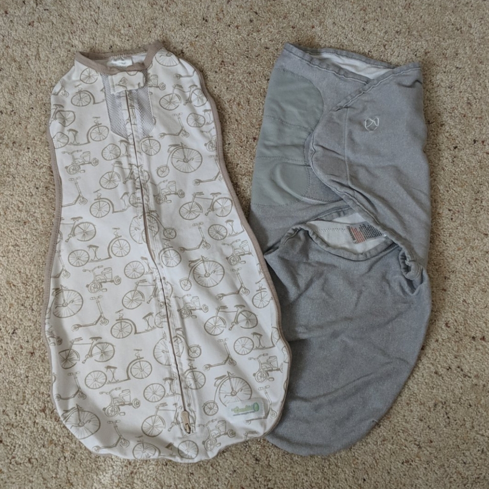 Woombie Air and Summer Infant swaddles